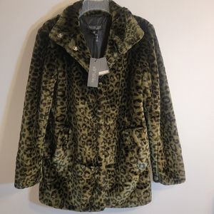 NWT-Rachel Zoe Faux Fur Coat, Size Small